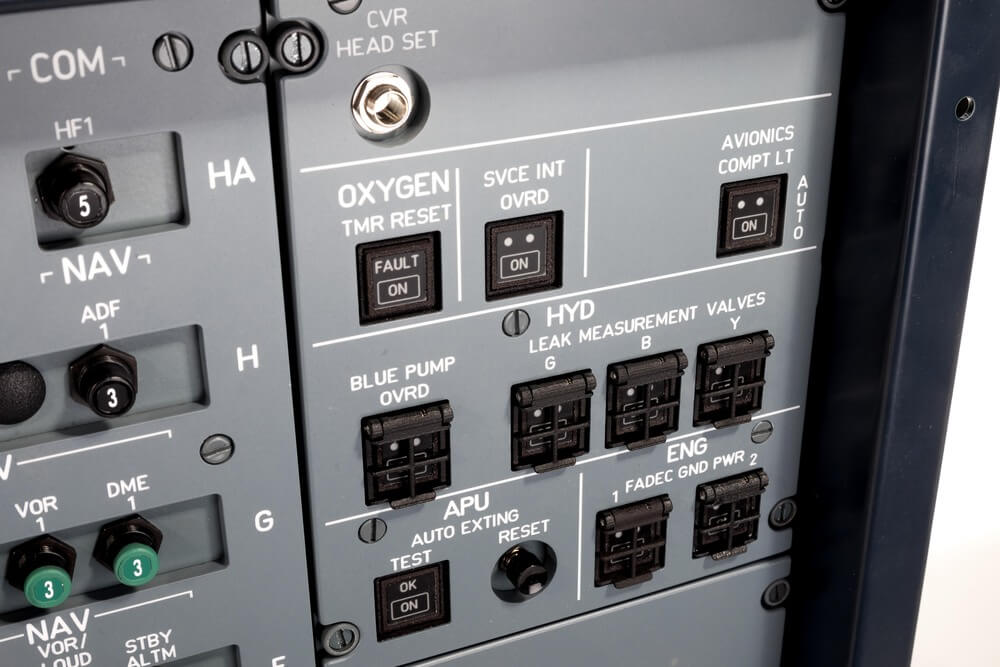 FSC A320 AFT OVERHEAD buttons protection